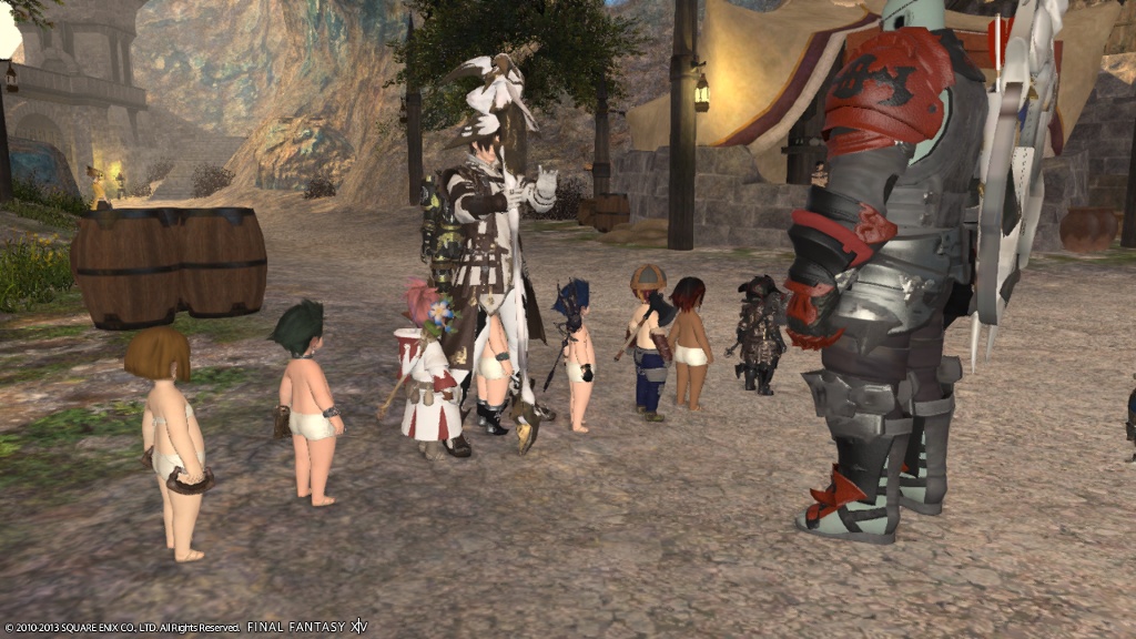 I don't know how many Lalafell joins the naked parade since I always c...
