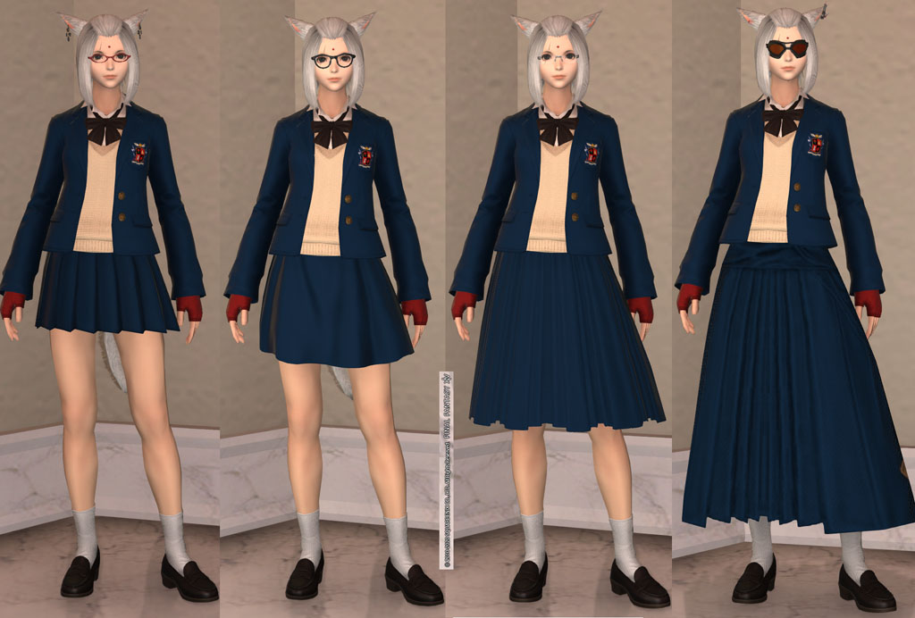 Kime Fatima 日記 制服 カレッジブレザー と色々な長さのスカート組み合わせ Final Fantasy Xiv The Lodestone